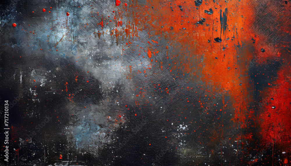 Fototapeta premium Grunge metal texture. pattern, grainy surface. Abstract dark wallpaper. background, Stained art wallpaper,