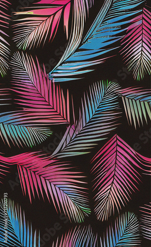 Background with leaves. Colorful illustration. Nature Pattern. Natural backdrop
