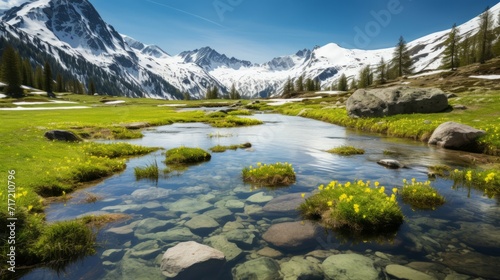 Alpine Highlands Symphony: Nature's Ode to High Peaks