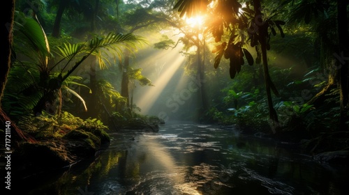 Jungle Morning: Nature's Wake-Up Call © Pavlo
