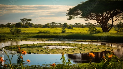 African Swamps: Nature's Wetland Eleganc photo