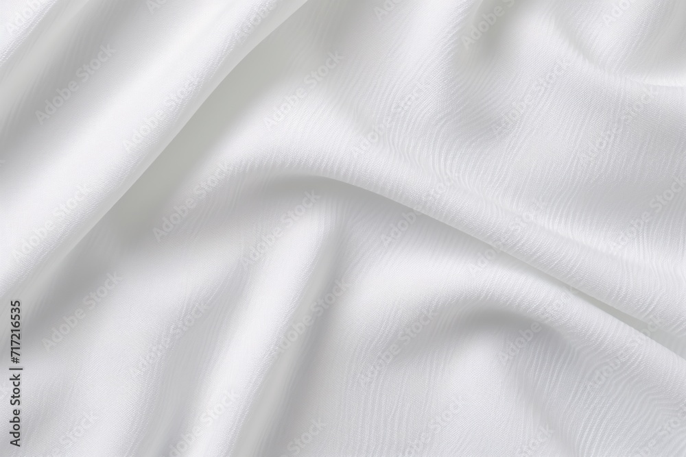 White cotton fabric texture, cotton fabric background, fabric texture background, clothing fabric texture background, AI Generative - obrazy, fototapety, plakaty 