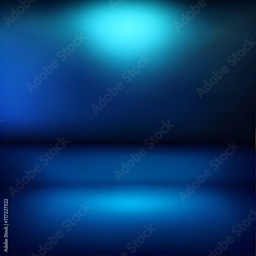 Abstract luxury gradient blue background. smooth dark blue with black vignette studio banner.