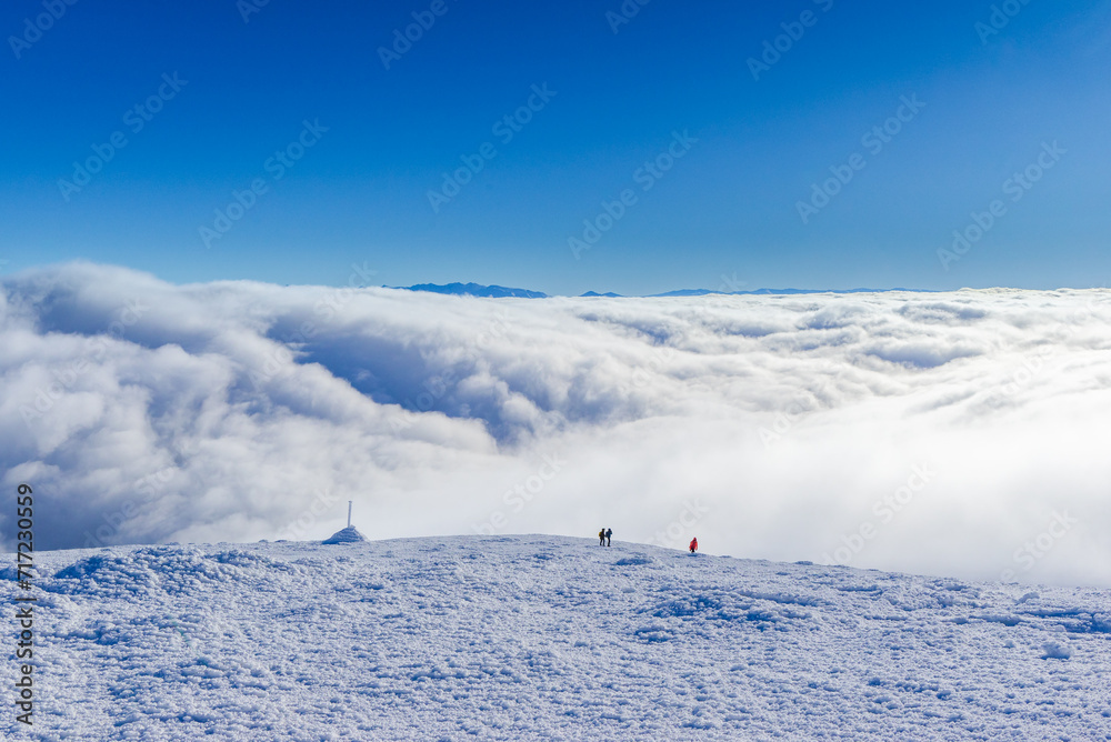 Babia Góra, nad chmurami, Diablak, zima