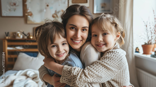 portrait of mother and child  family  mother s day  mommy  baby  love  tenderness  toddler  beautiful smiling woman  kid  children  childhood  hugs  parent  motherhood  female  people