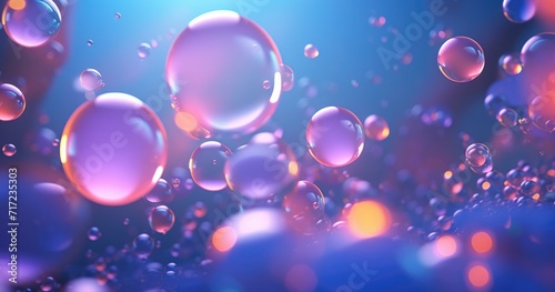 A mesmerizing bubble design background with vibrant colors and intricate patterns. Generative AI.