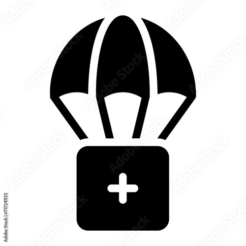 Photos airdrop glyph icon