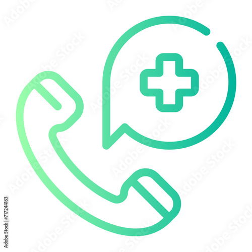 crisis hotline gradient icon