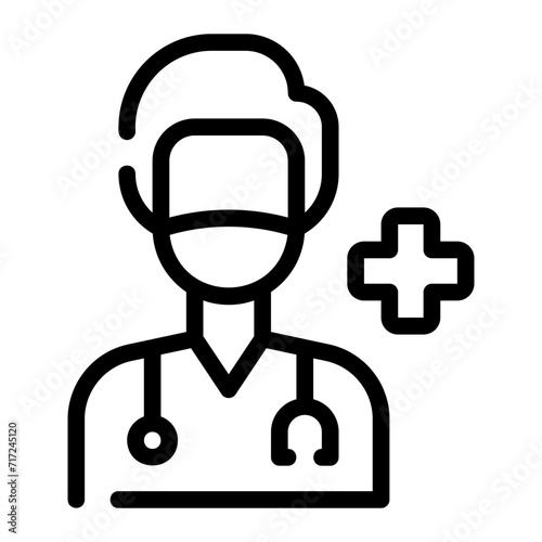 doctor line icon