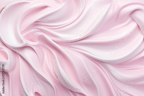 Ice cream texture satin background, White cream texture abstract background, Liquid cream texture, Liquid cream acrylic background, AI Generative