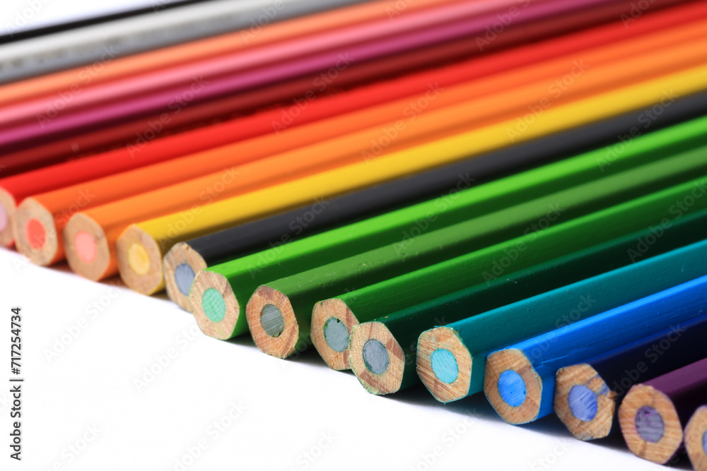 macro photography of various colored pencils. macro photography of various colored pencils.