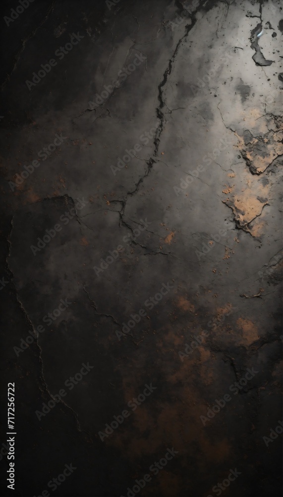 Grunge black concrete textured background