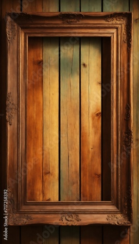 Old wooden frame