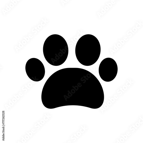 Paw icon vector. paw print icon vector. dog or cat paw