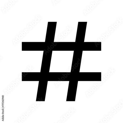 Hashtag icon vector. hashtag symbol