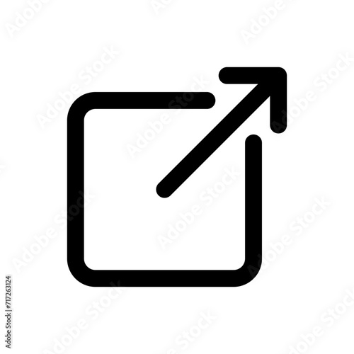 External link icon vector. link icon vector. hyperlink symbol