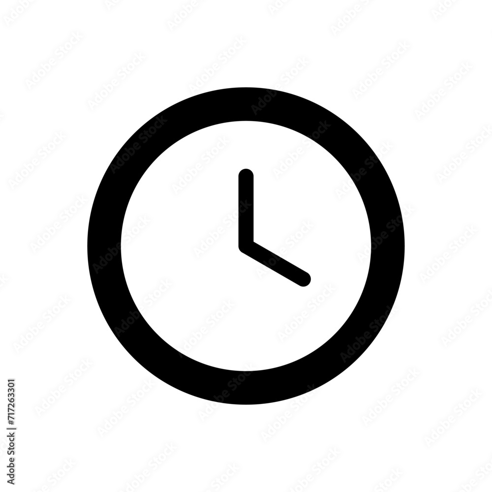Clock icon vector. Time icon vector. watch icon symbol Clock icon vector. Time icon vector. watch icon symbol