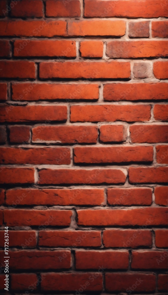 Obraz premium Red brown brick wall background