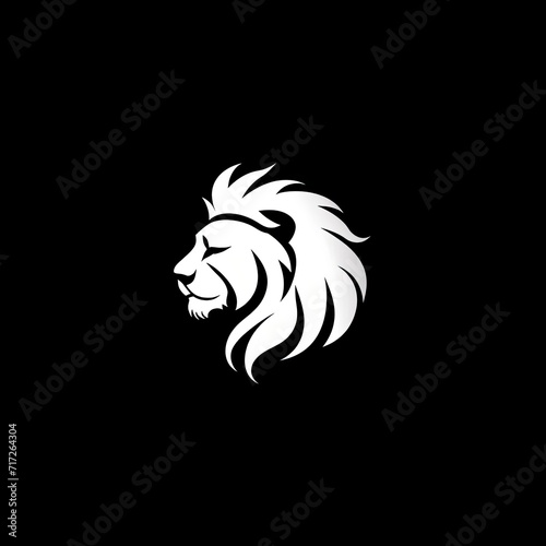 Lion Animal Logo Elegant Illustration Element Generative AI
