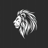 Lion Animal Logo Minimal Illustration Object Generative AI
