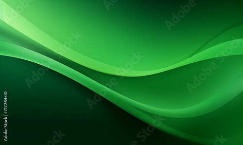 Abstract green wavy background. Vector illustration. Clip-art.