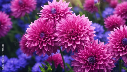 Pink and purple flowers