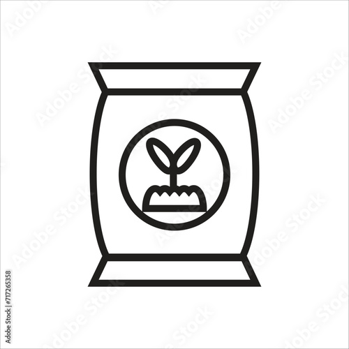 fertilizer vector icon line template