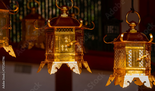 Lanterns of Kasuga Taisha shrine in Nara, Japan