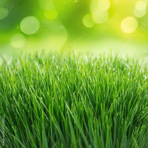 Fresh green grass on white background