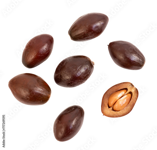 Wallpaper Mural Caqui or Manilkara kauki (L.) Dubard fruits on transparent background. Torontodigital.ca