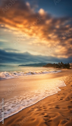 Blurred beach background