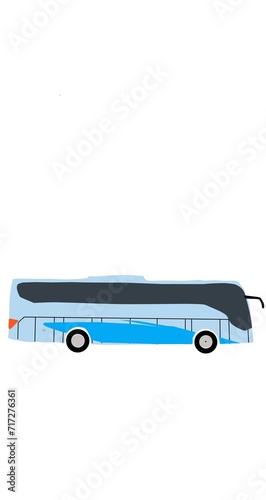 A simple design of auto bus Illustration clipart 