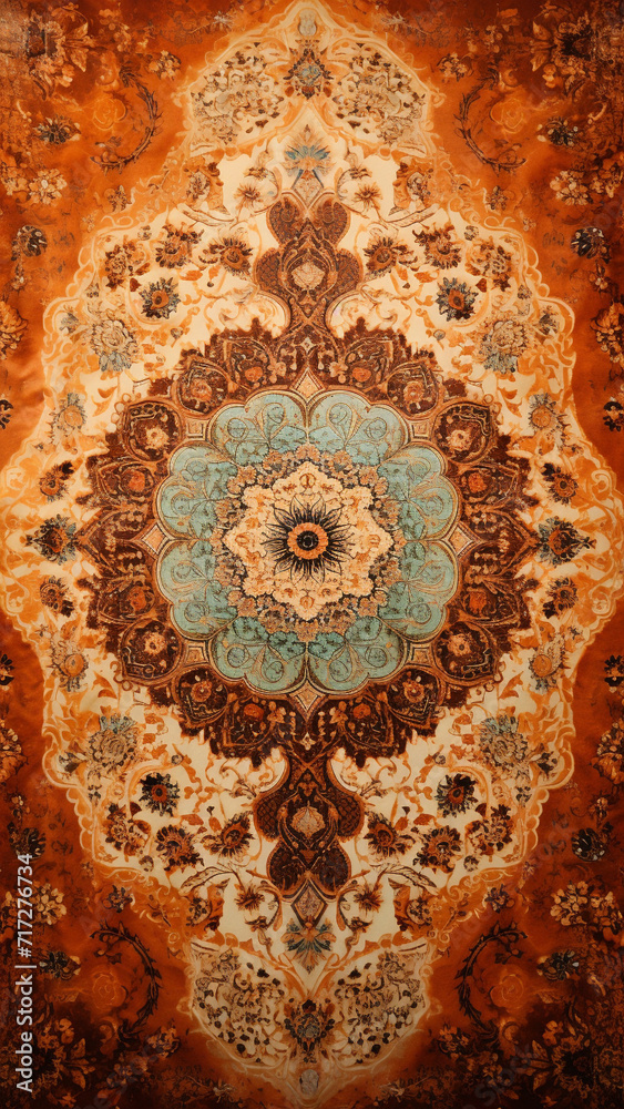 Bohemian Tapestry with Mandala Design in Warm Earthy Tones and Intricate Patterns Bohemian Tapestry with Mandala Design in Warm Earthy Tones and Intricate Patterns