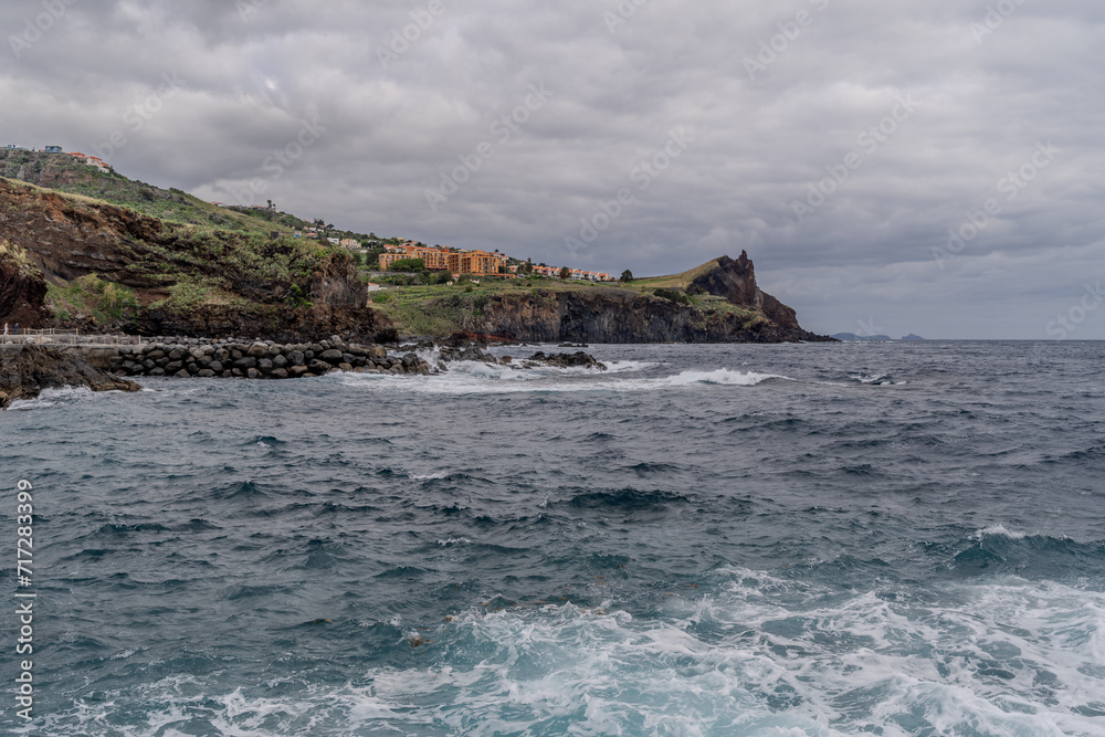 Coast Reis Magos of the island of Madeira , Portugal
