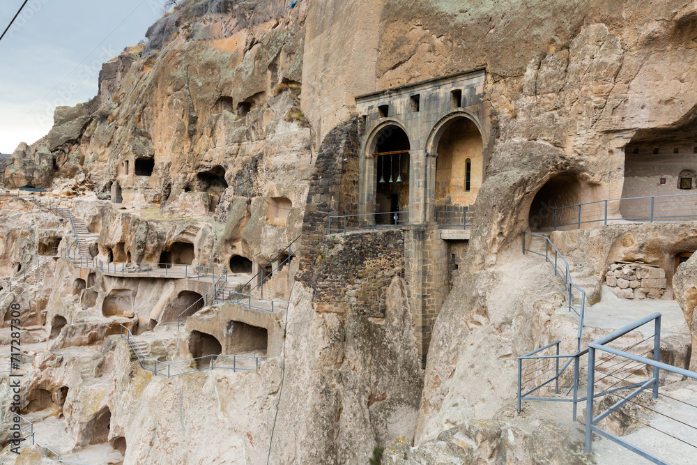 Cave city Vardzia, carved into the rock - a famous attraction of Georgia