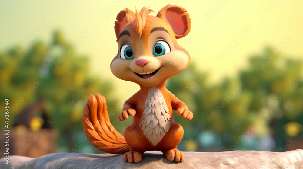 A cute cartoon camel character Ai Generative A cute cartoon camel character Ai Generative