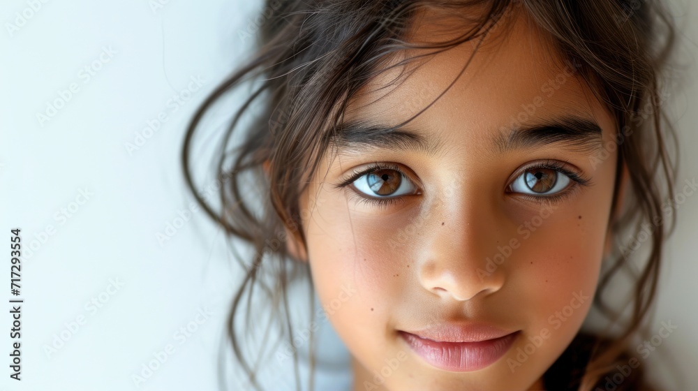 Closeup photo of beautiful Asian Indian teenage girl waiting. Copyrighted children's advertisements Closeup photo of beautiful Asian Indian teenage girl waiting. Copyrighted children's advertisements