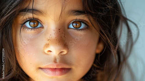 Closeup photo of beautiful Asian Indian teenage girl waiting. Copyrighted children's advertisements