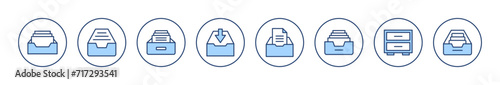 Archive folders icon vector. Document vector icon. Archive storage icon.