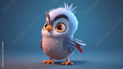 A cute cartoon cuckoos character Ai Generative