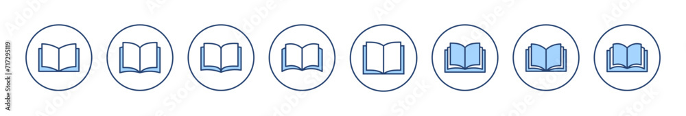 Book icon vector. open book sign and symbol. ebook icon Book icon vector. open book sign and symbol. ebook icon