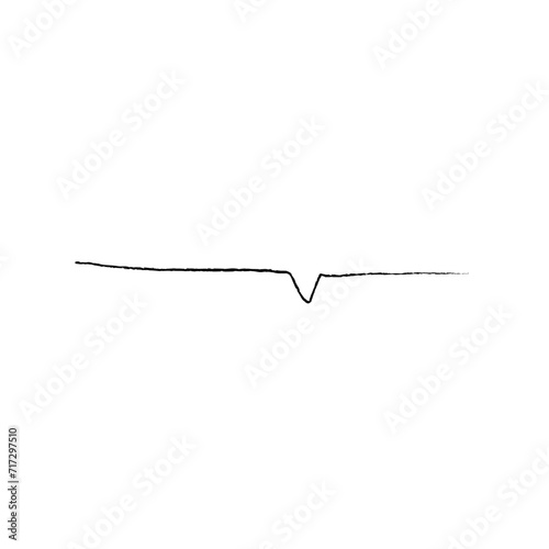 手書き風の下線素材