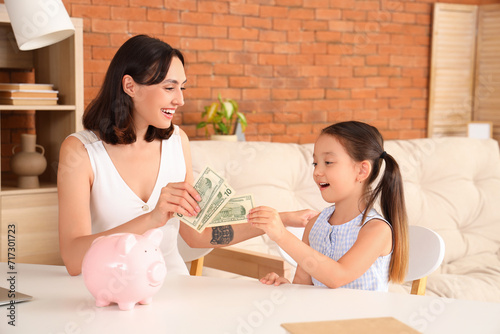 Little girl and her mother ...