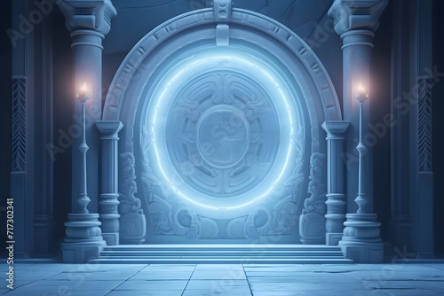 3d rendering Mystic Doorway Portal