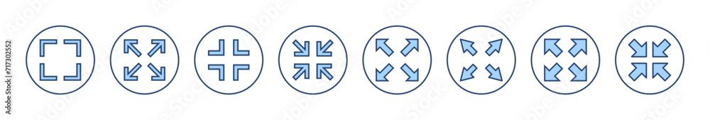Fullscreen Icon vector. Expand to full screen sign and symbol. Arrows symbol Fullscreen Icon vector. Expand to full screen sign and symbol. Arrows symbol
