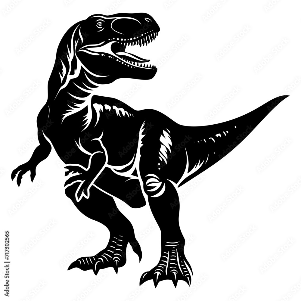 Silhouette Dinosaur black color only Silhouette Dinosaur black color only