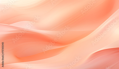 Silken Peach Waves Abstract Background