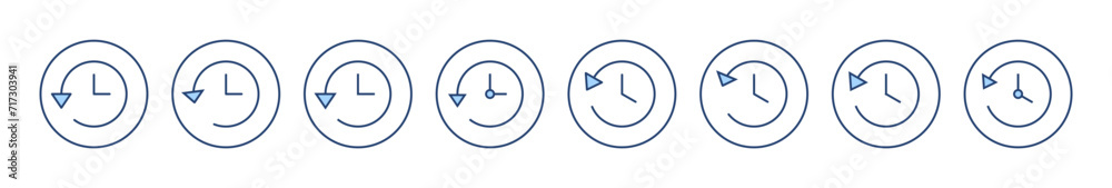 History icon vector. recent event history sign and symbol History icon vector. recent event history sign and symbol