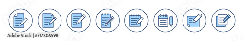 Note icon vector. notepad sign and symbol