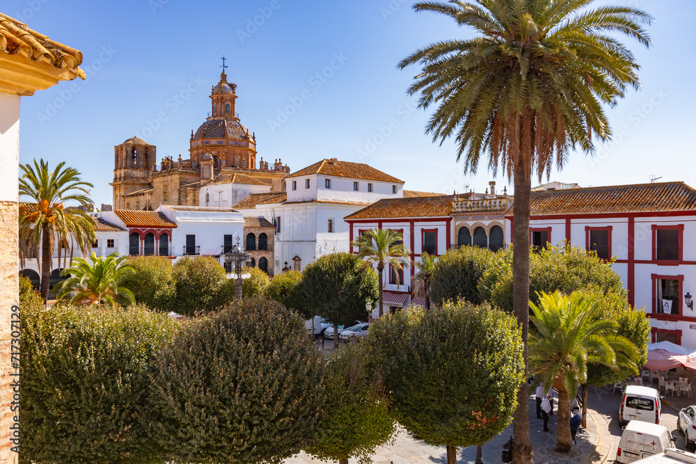 Vista escénica de la Plaza del Ayuntamiento de Carmona, Sevilla